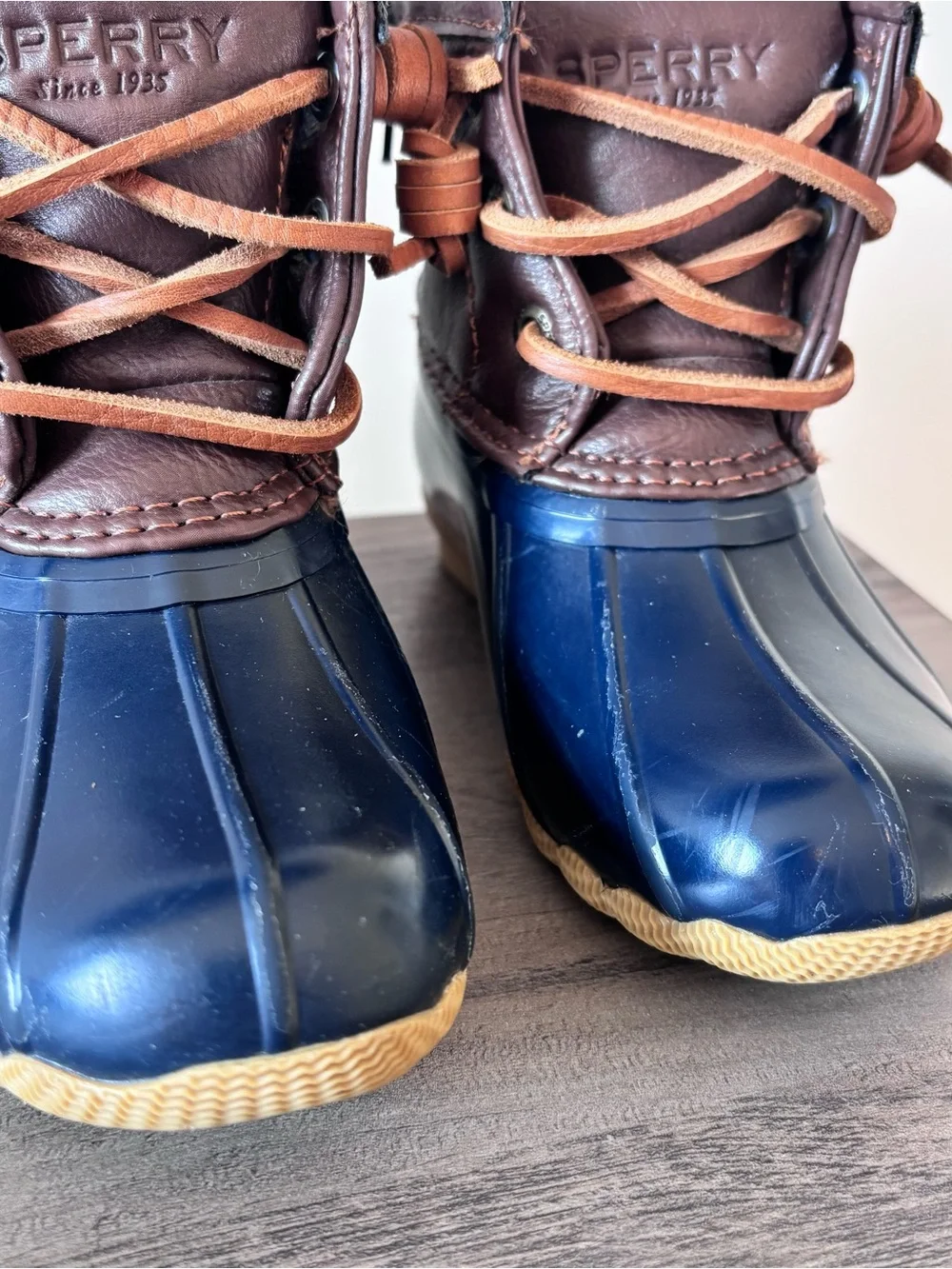 Sperry Saltwater Top Sider Unisex Duck Rain Boots - Kids Size 9M